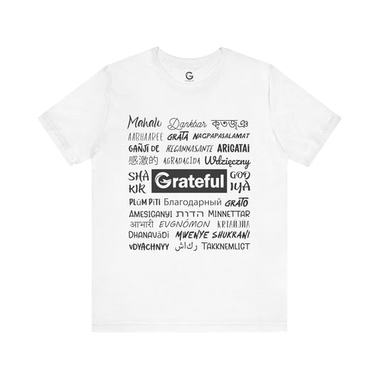Grateful World Gratitude Special Edition Unisex Tee (White)