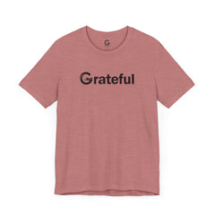 Grateful Short Sleeve Unisex Tee (Black Lettering)