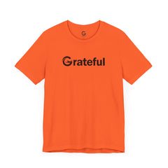 Grateful Short Sleeve Unisex Tee (Black Lettering)