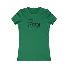 Joy for Me Women's Fitted Tee (Black Lettering Multiple Colors)