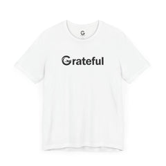 Grateful Short Sleeve Unisex Tee (Black Lettering)