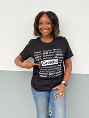 Grateful World Gratitude Special Edition Unisex Tee (Black)