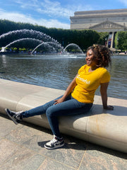 Grateful Women's Fitted Tee (White Lettering Multiple Colors)